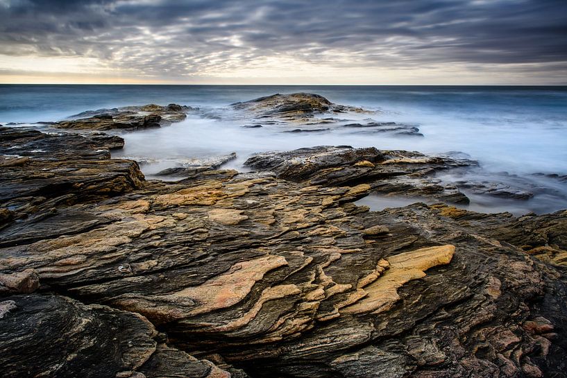 Structures on the rocky coast by Denis Feiner
