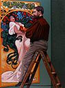 Alfons Mucha Schilderij van Paul Meijering thumbnail