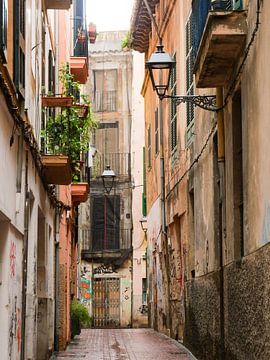 Zomaar een straatje in Palma de Mallorca van Judith van Wijk