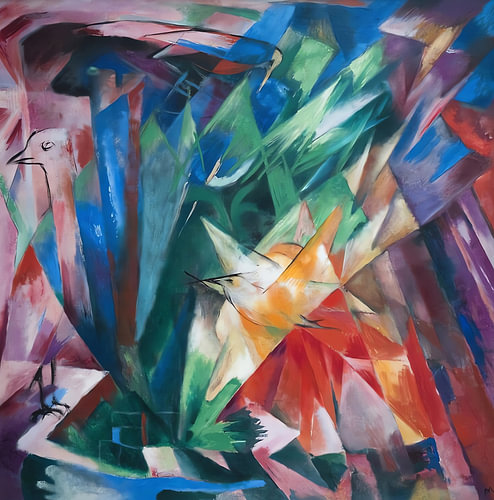 Jardin abstrait prismatique