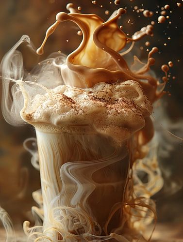 boire une tasse de café ou de cappuccino