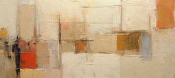 Abstracte geometrie | Urban Patchwork van ARTEO Schilderijen