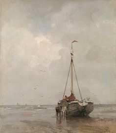 Bomschuit op het Scheveningse strand, Jacob Maris