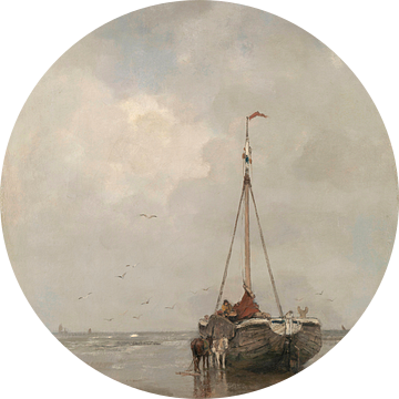 Bomschuit op het Scheveningse strand, Jacob Maris