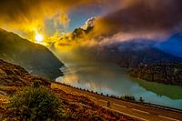 Sunset on Grimsel Pass, Switzerland