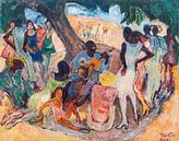 Leo Putz, Caboclos Lieder, Penha Kerkfestival in de buurt van Rio, 1932 van Atelier Liesjes thumbnail