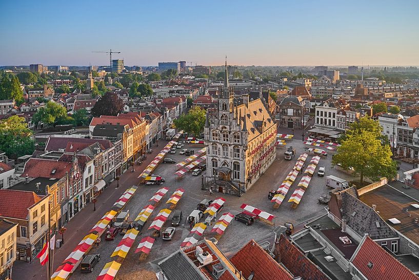 Old town hall of Gouda by Rinus Lasschuyt Fotografie