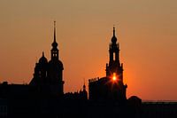 Église impériale de Dresde le soir