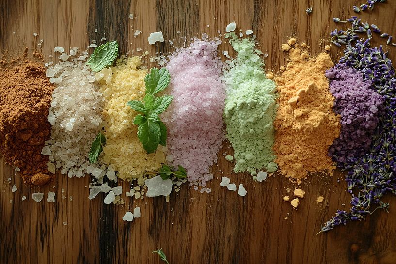 Colourful herbs and spices by Art & Soul Creations