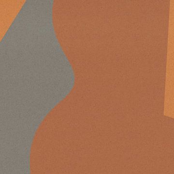 Organische en geometrische abstracte vormen nr. 9 van Dina Dankers