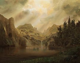 Achterdoek met licht