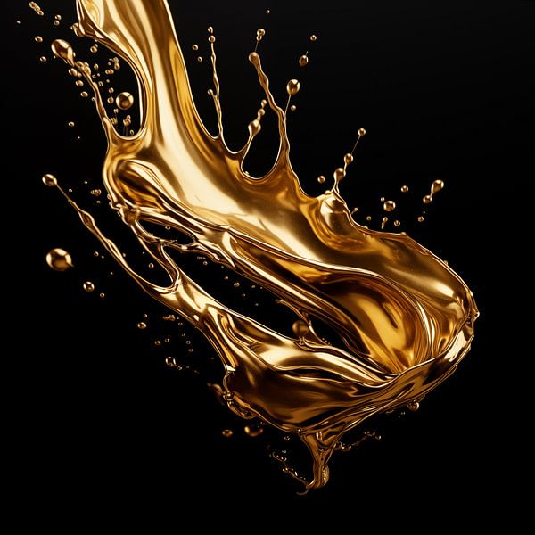 Smeltend goud van TheXclusive Art