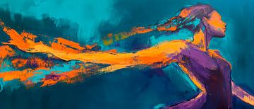 Powerful movement in vibrant colours by Poster Art Shop