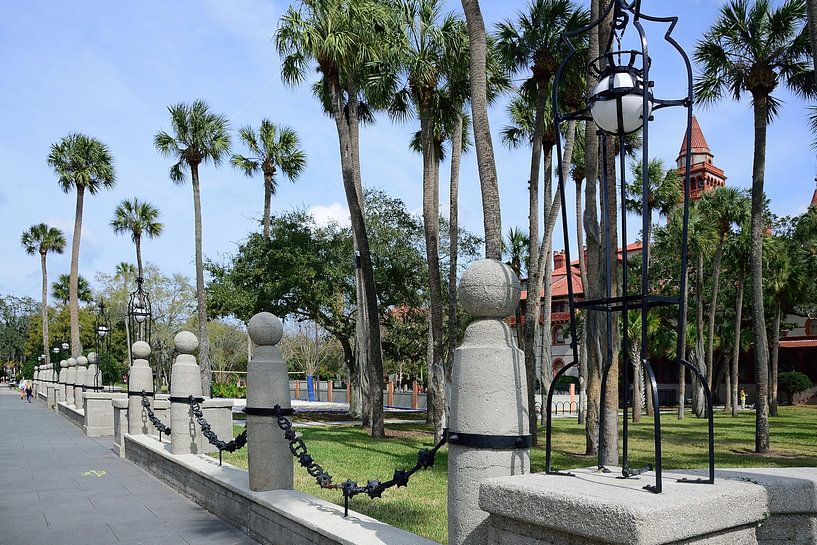 The palm garden at Flagler College by Frank's Awesome Travels