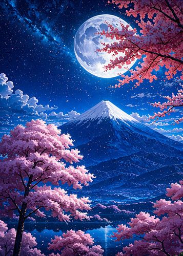 Sakura Kirschblüte Berg Fuji Japan
