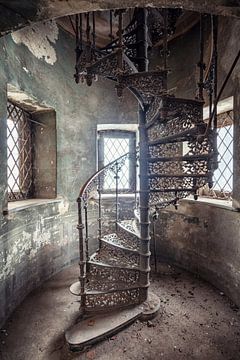 Abandoned place - Detail art staircase by Times of Impermanence