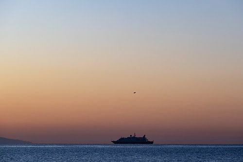 Zonsopkomst op het strand Malaga Andalusie!