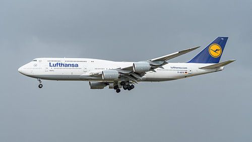 Lufthansa-Passagierflugzeug Boeing 747-8. von Jaap van den Berg