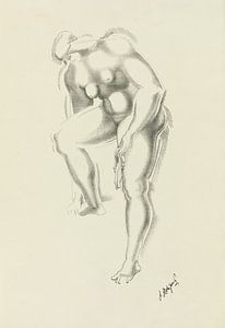 Aktzeichnung im Stil von Auguste Rodin