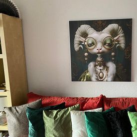 Customer photo: Miss. Aries by Jacky, on canvas