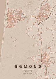 Stadtplan von Egmond von Stef van Campen