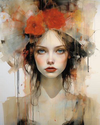 Modernes Porträt: "Flower Power"