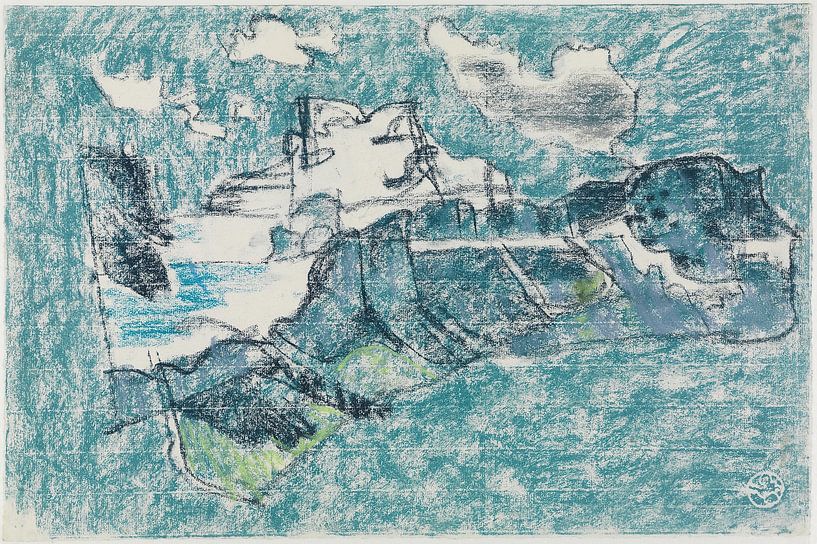 August Babberger - Das Scheerhorn im Schnee und der Griesstock (1936) von Peter Balan