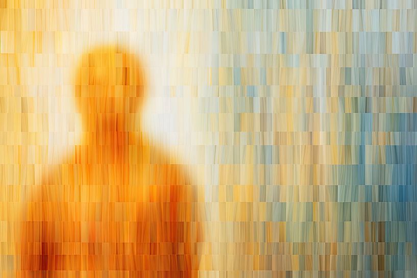 Wise words being spoken - Learn to listen. van Abstract Schilderij