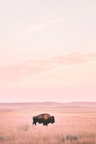 Bison dans la prairie