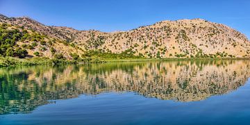 Reflection in Lake Kournas Crete by Katho Menden