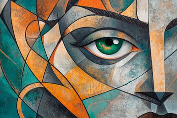 Moments of colourful splendour Geometric Eye - the art of form by Poster Art Shop