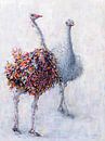 Struisvogelpaar van Carmen de Bruijn thumbnail