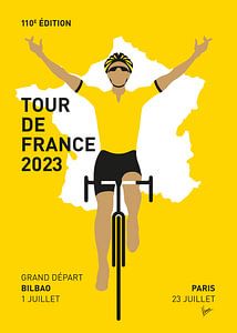 MEIN TOUR-DE-FRANCE-MINIMALPLAKAT von Chungkong Art