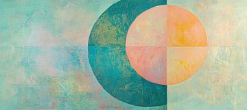 Pastell Überlappung | Pastell Kreise von Moderne Kollektion