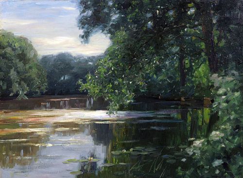 Vijver, Viktring Oostenrijk, ALEXANDER KOESTER, Ca. 1908