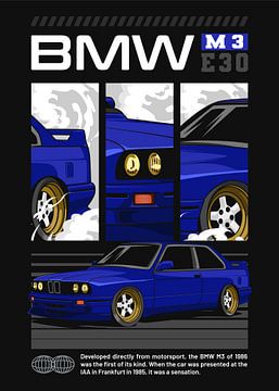 BMW M3 E30 Car by Adam Khabibi