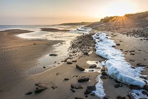 Gefrorenes Watt bei Kampen, Sylt