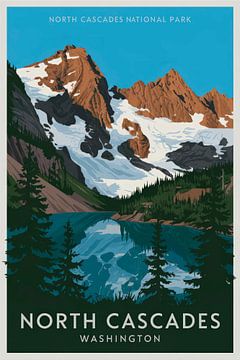 Noordelijke Cascades, Washington van Poster Art Shop