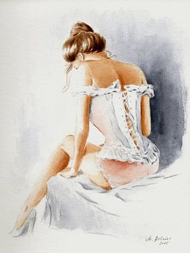 Belle femme sexy en lingerie sur Marita Zacharias