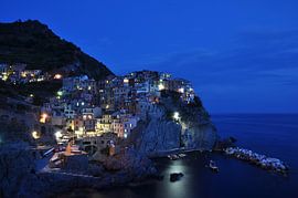 Manarola, blaue Stunde von Leuntje 's shop