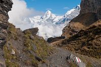 Mountain path in the Swiss Alps