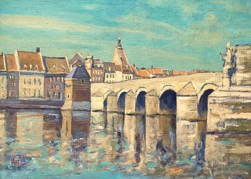 Zicht op Maastricht van Nop Briex