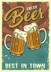Frisches Bier - das Beste der Stadt