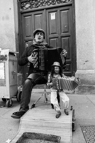 Street musician in Segovia