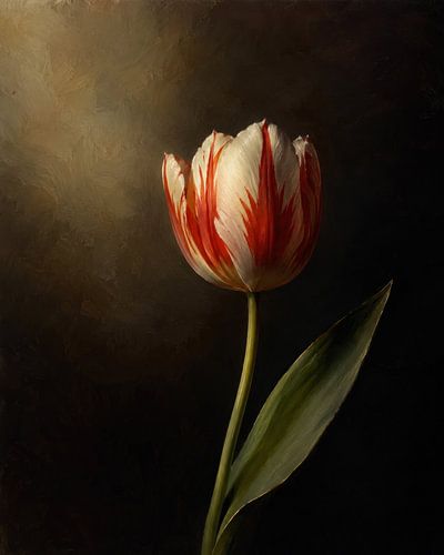 Tulipe flamboyante sur Franka Poulain