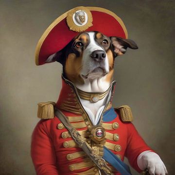 Dog dressed as Napoleon by The Photo Artist