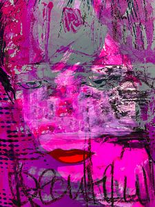 Red lips and pink von Gabi Hampe