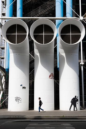 Straatbeeld bij Centre Pompidou