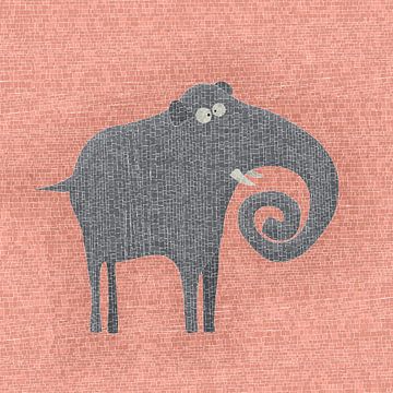 Olifantenmozaïek van Richard Laschon