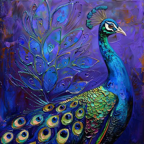 Pauw | Pauw schilderij